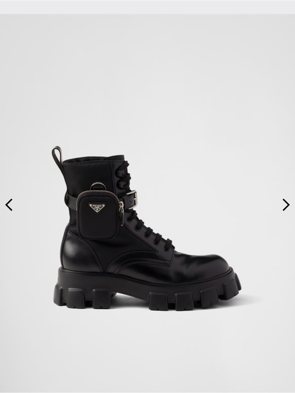 Prada Nero Chunky Lug Boot - Picture 6 of 10